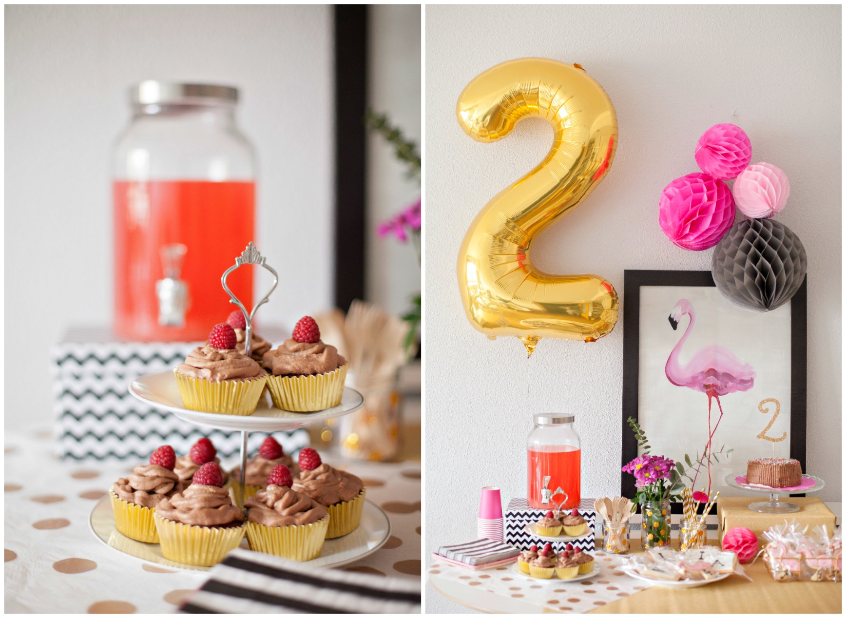 fiesta de cumpleaños con flamencos - flamingo birthday party